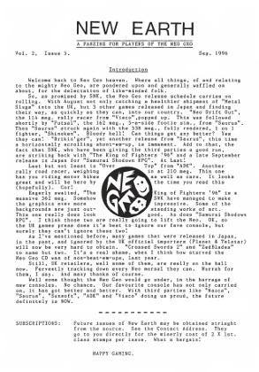 New Earth Volume 2 Issue 5 - september 1996 (UK)