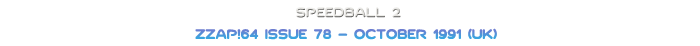 Speedball 2